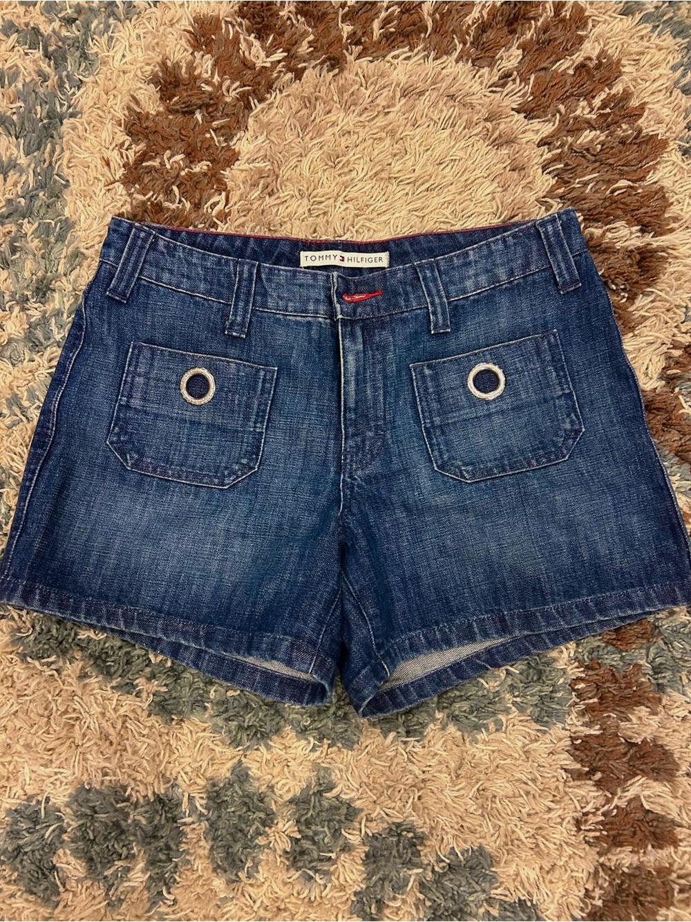 Tommy Hilfiger Women's Dark Blue Denim Shorts